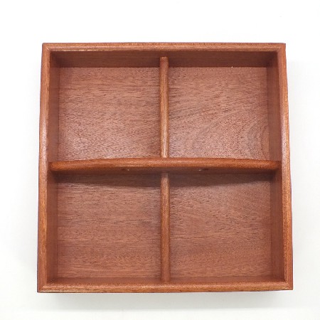 Solid wood snack tray