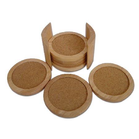 Rubber cork coaster