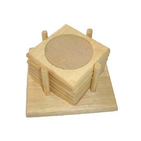 Rubber cork coaster